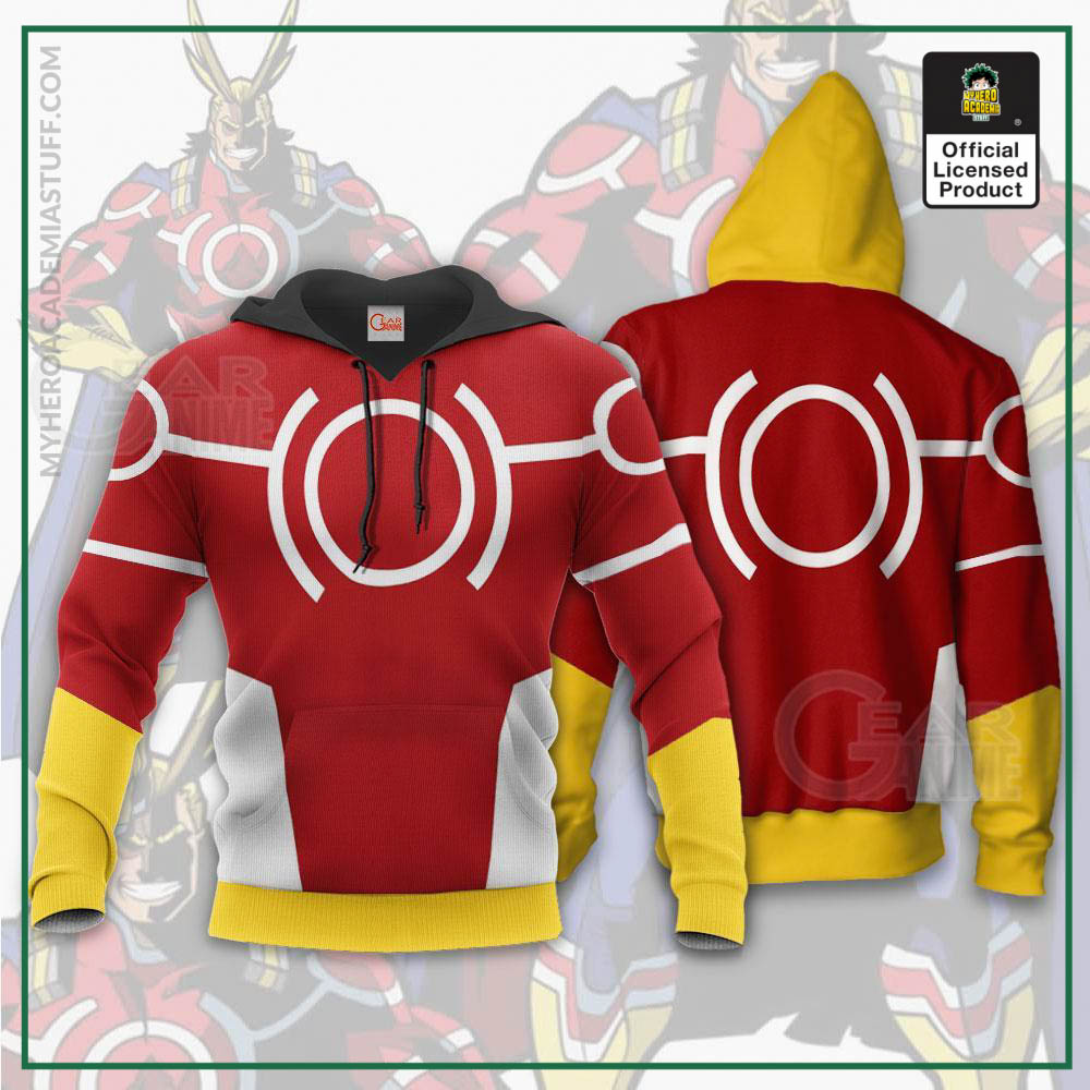 My Hero Academia Cosplay Zipped Hoodie - All Might (Silver Age ...