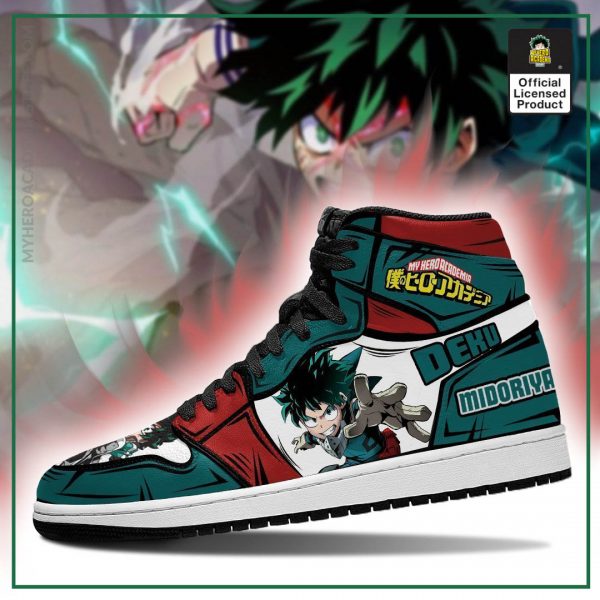 deku izuku jordan sneakers custom my hero academia anime shoes mn05 gearanime 3 - BNHA Store