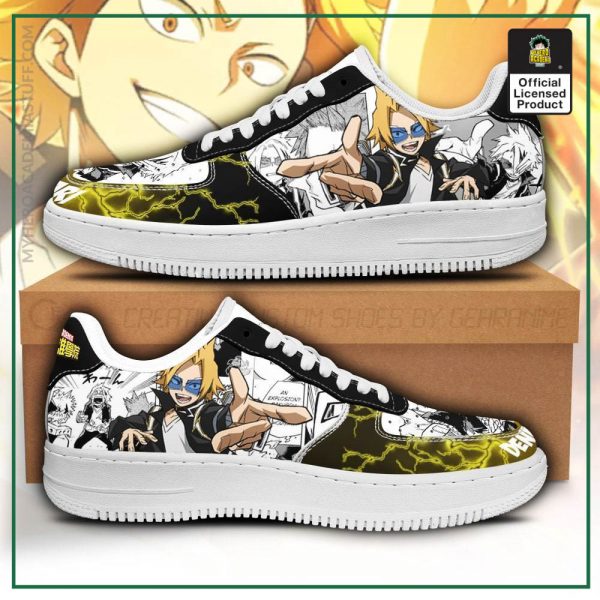 denki kaminari air force sneakers my hero academia anime custom shoes gearanime - BNHA Store