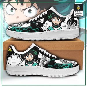 izuku midoriya air force sneakers deku custom my hero academia anime shoes fan gift pt05 gearanime - BNHA Store