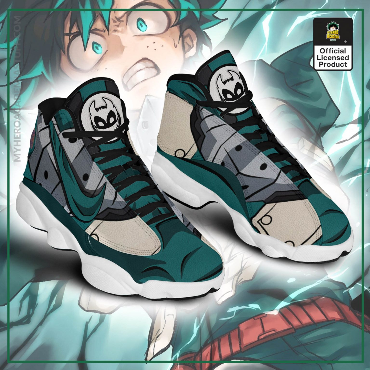 My Hero Academia Shoes MHA Deku Jordan 13 Shoes BNHA Store