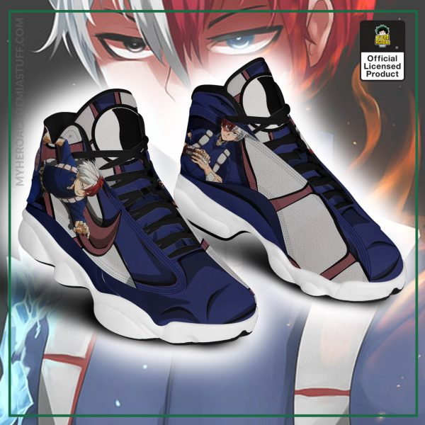 shoto todoroki jordan 13 shoes my hero academia anime sneakers gearanime 3 - BNHA Store