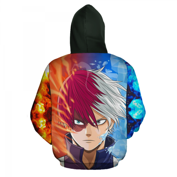 shoto todoroki zip hoodie my hero academia anime shirt fan gift ha06 gearanime 3 - BNHA Store