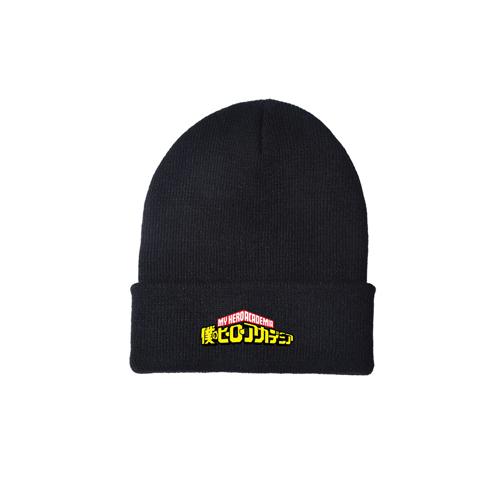 Anime My Hero Academia Peripheral Bakugou Katsuki Knitted Hats Cold-proof Woolen Trend Hip Hop Cap Cosplay Hat Unisex Gifts